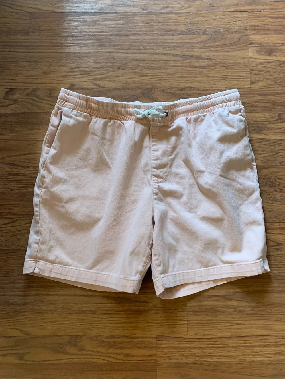 PacSun Peach Light Pink Cotton Drawstring Casual Shorts Volley | L